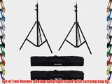 Neewer Set of Two Photography 10ft/3m Aluminum Tripod Light Stand with 36x5x5/92x12x12cm Nylon