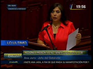 Ana Jara irá al Congreso por nueva denuncia contra la DINI
