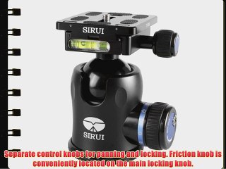 Sirui K-30X 44mm Ballhead with Quick Release 66.1 lbs Load Capacity