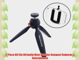Manfrotto Rugged Mini Tripod Kit for Compact Cameras and for Smartphones - Includes Tripod