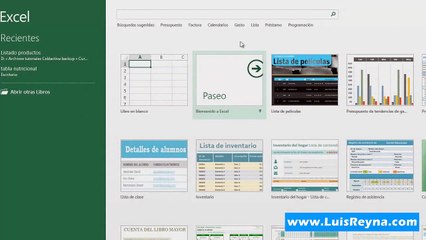 1.Curso Excel 2013 El Menu de Inicio (Clase 1 de 25)