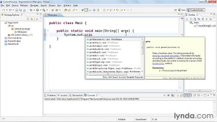 3-4. Passing arguments to the application - Java Classes Part 12