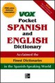 Download Vox Pocket Spanish-English Dictionary ebook {PDF} {EPUB}