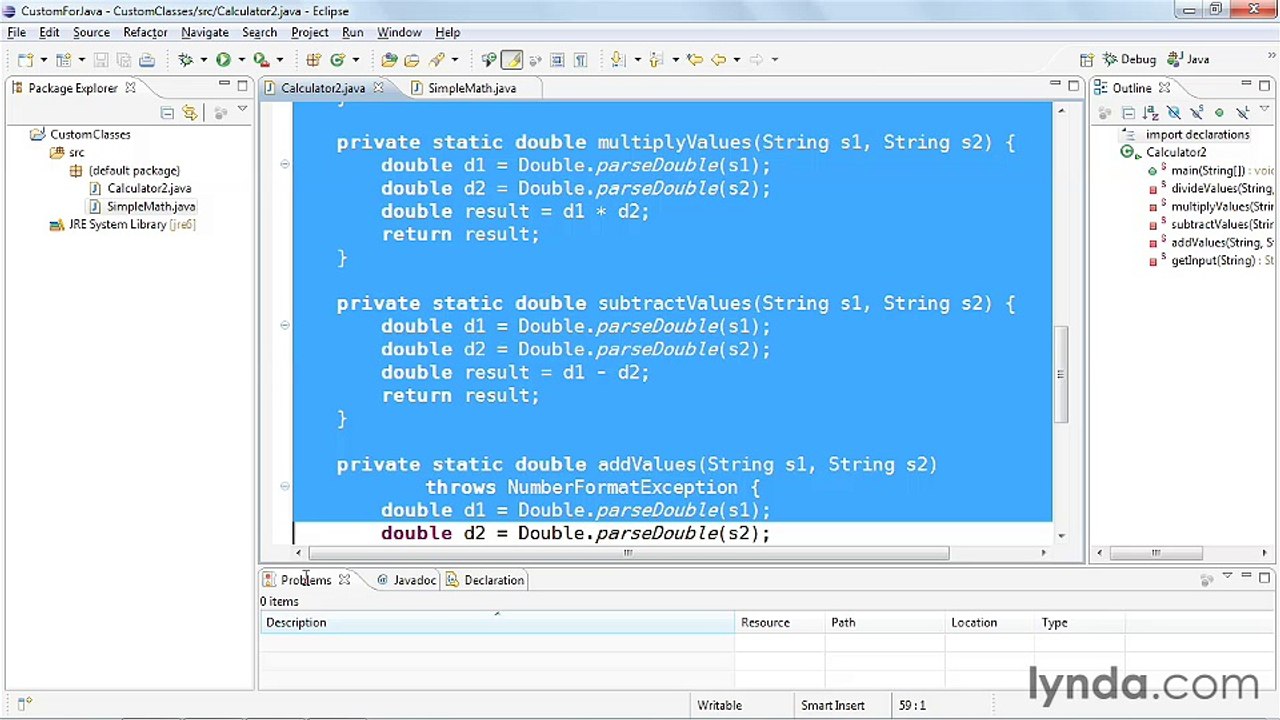 9-2. Creating and instantiating custom classes - Java Classes Part 45
