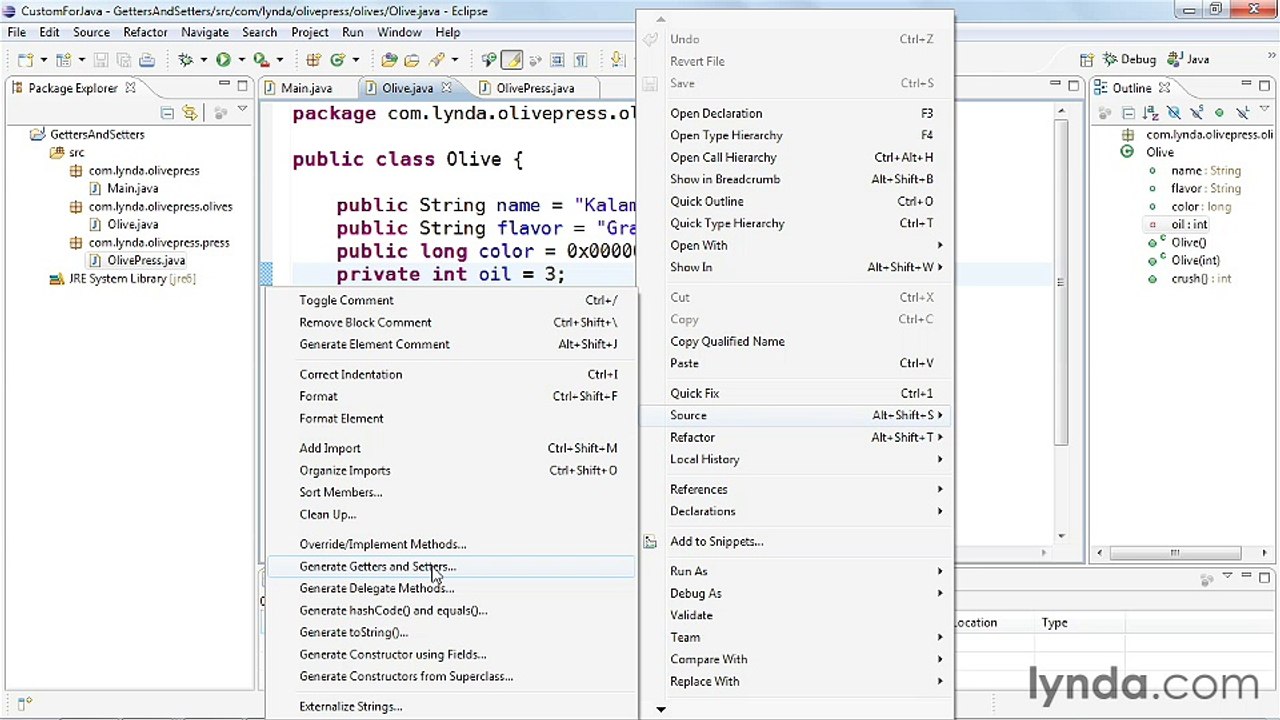 9-7. Managing instance data with getter and setter methods - Java Classes Part 50