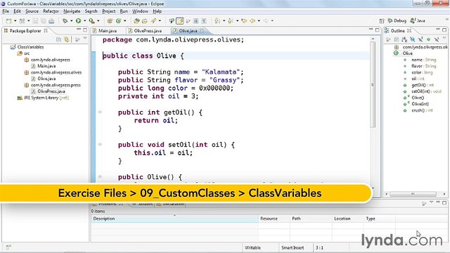 9-8. Using class variables and Enum classes - Java Classes Part 51