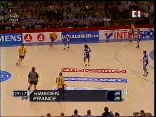 France-Suède Finale Hand 2001 à Bercy