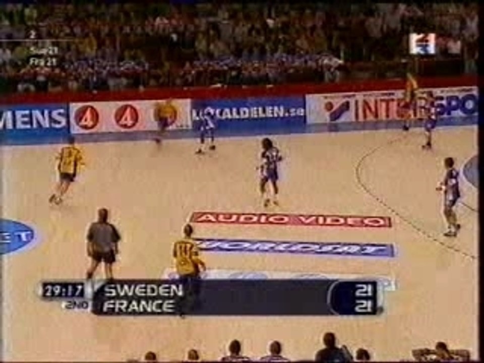 France-Suède Finale Hand 2001 à Bercy