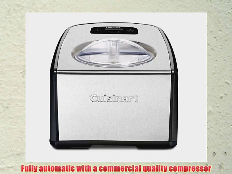 Cuisinart ICE-100 Compressor Ice Cream and Gelato Maker