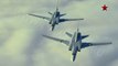 Soviet Planes Flying Through the Clouds, Tu95MS, Tu160, Tu22M3 (TV Zvezda)