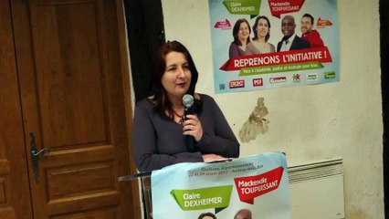Discours de Magali Houziaux - Débat Reprenons l'initiative