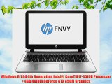 HP ENVY - 15t (4th Gen Intel i7-4510U 4GB NVIDIA GeForce GTX 850M Full HD 1080p 16GB RAM Backlit