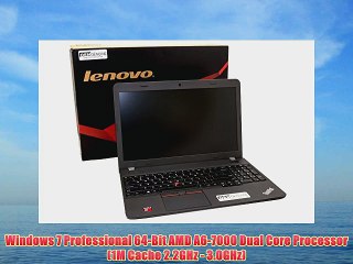 Lenovo ThinkPad Edge E555 20DH002QUS 15.6 AMD Dual Core A6-7000 16GB RAM 512GB Solid State