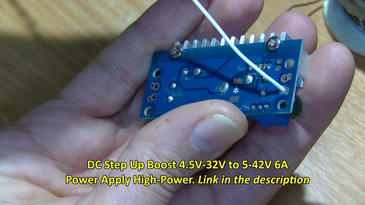 How to wire up for strain relief the DC-DC Step Up.