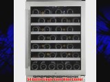 Avallon AWC540SZ 54-Bottle Single Zone Built-In Wine Cooler Silver