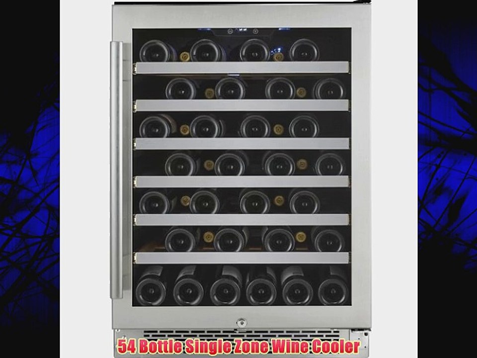 Avallon AWC540SZ 54-Bottle Single Zone Built-In Wine Cooler Silver