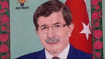 Başbakan Davutoğlu'nun Portresini 288 Bin İlmekle Halıya Aktardı