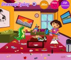 Dora the explorer  living room cleaning game