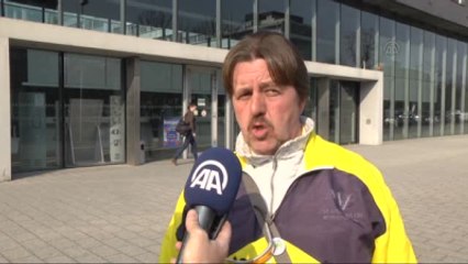 Frankfurt'taki Avrupa Merkez Bankası Protestosu