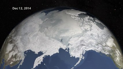 La largeur de la mer glacée de l'Arctique se réduit