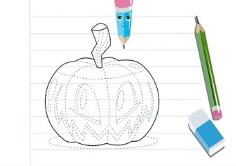 درس فيديو كيفيّة رسم يقطينة