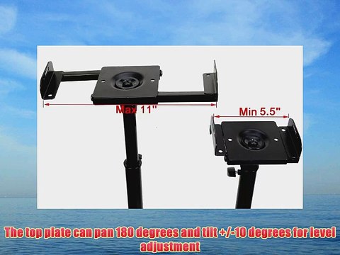 VideoSecu 2 PA DJ Club Adjustable Satellite Speaker Stand 1B5