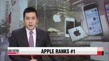 Apple no.1 in Asian smartphone market in 4th quarter 2014