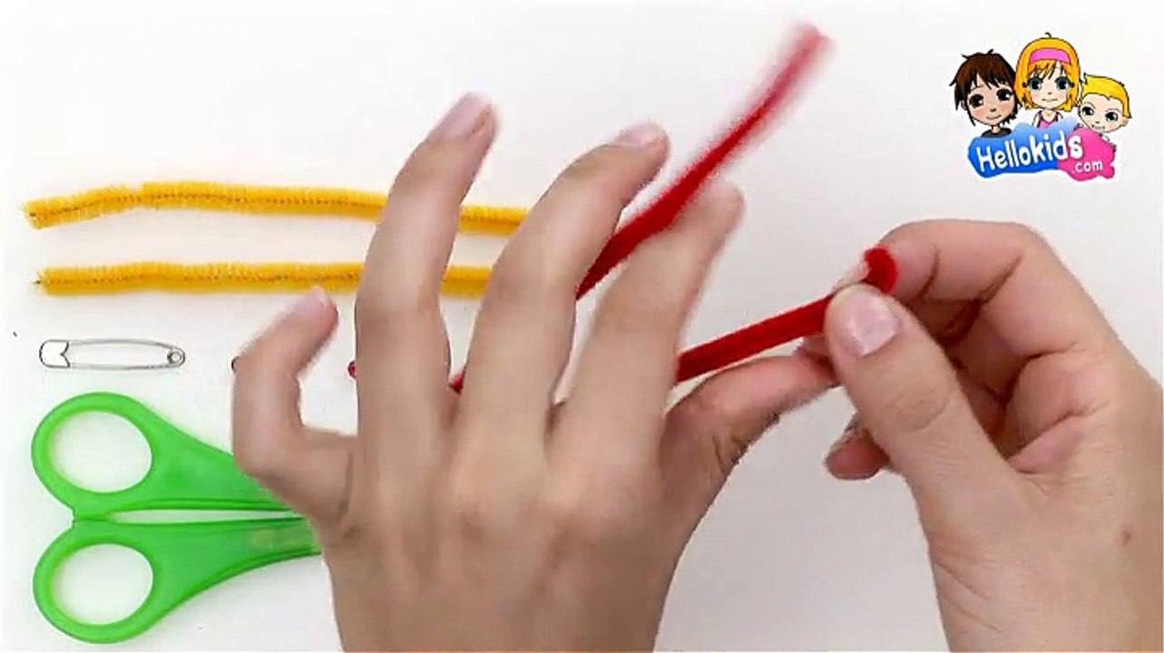 كيفيّة صنع فراشة من جذعيّة الشنيل