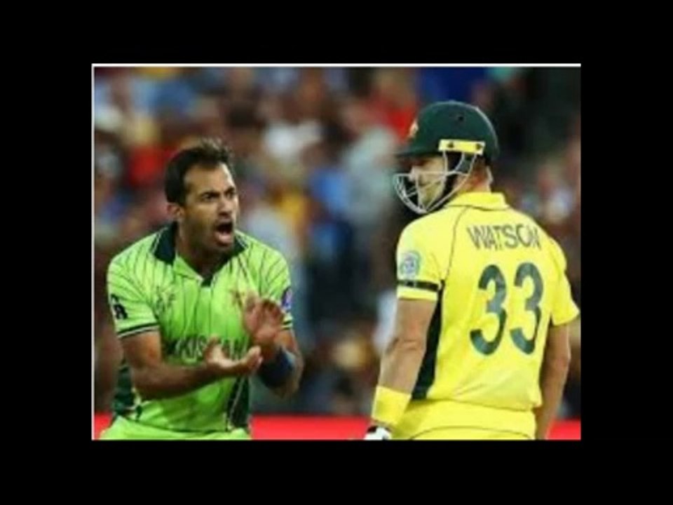 Shane Watson Against Wahab Rriaz Bouncer Spell  World Cup 2015