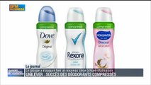 Unilever: succès des déodorants compressés