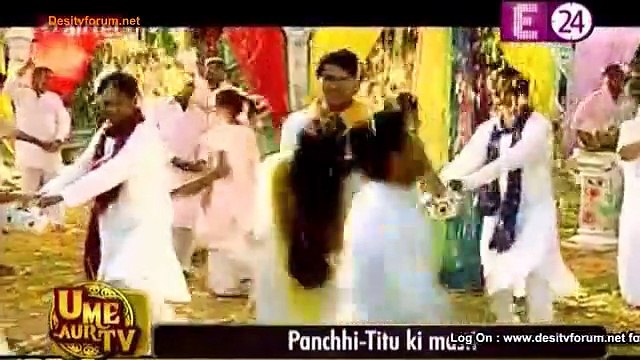 Tu Mera Hero Mein Titu Panchi Ki Romantic Holi 19th March 2015