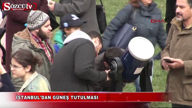 Güneş tutulması İstanbul'dan böyle izlendi