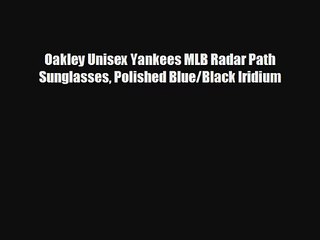 Oakley Unisex Yankees MLB Radar Path Sunglasses Polished BlueBlack Iridium
