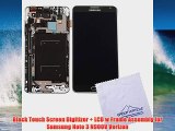 Black Touch Screen Digitizer LCD w Frame Assembly for Samsung Note 3 N900V Verizon