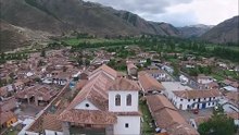 Flying Over Ancient Inca Sites Near Cusco Peru