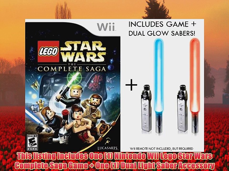 Nintendo Wii Lego Star Wars Complete Sage Game Dual Glow Sabers Wii - Video  Dailymotion