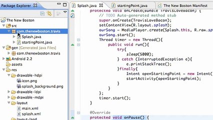 Android Application Development - 18 - Create a List Menu from the ListActivity class