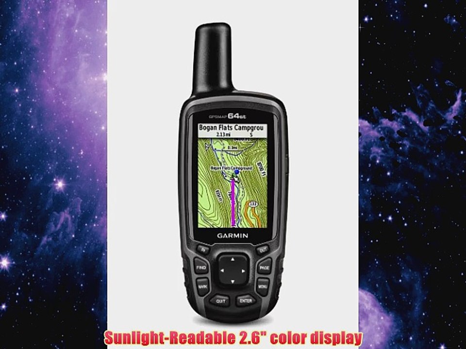 Garmin GPSMAP 64st TOPO US 100K with HighSensitivity GPS and GLONASS Receiver