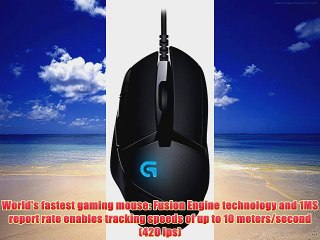 Logitech G402 Hyperion Fury FPS Gaming Mouse with High Speed Fusion Engine 910004069