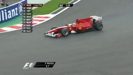 F1 - Belgian GP 2010 - Qualifying Q3 - BBC