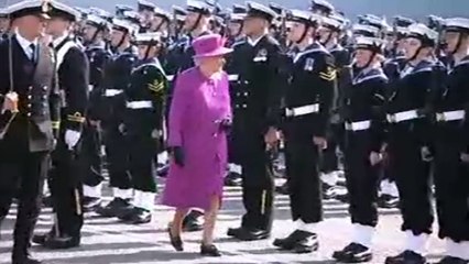 The Queen visits HMS Ocean