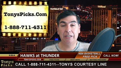 Oklahoma City Thunder vs. Atlanta Hawks Free Pick Prediction NBA Pro Basketball Odds Preview 3-20-2015