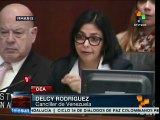 Canciller venezolana denuncia apoyo de EE.UU. a la ultraderecha