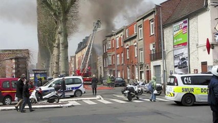 Incendie rue du Kiosque à Douai