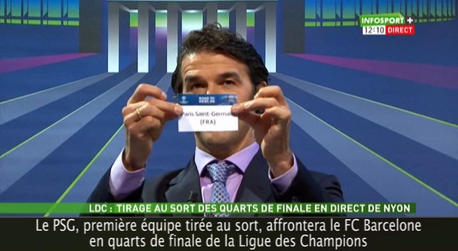 Ligue des Champions : Le PSG affronte de nouveau le FC Barcelone en quarts de finale !