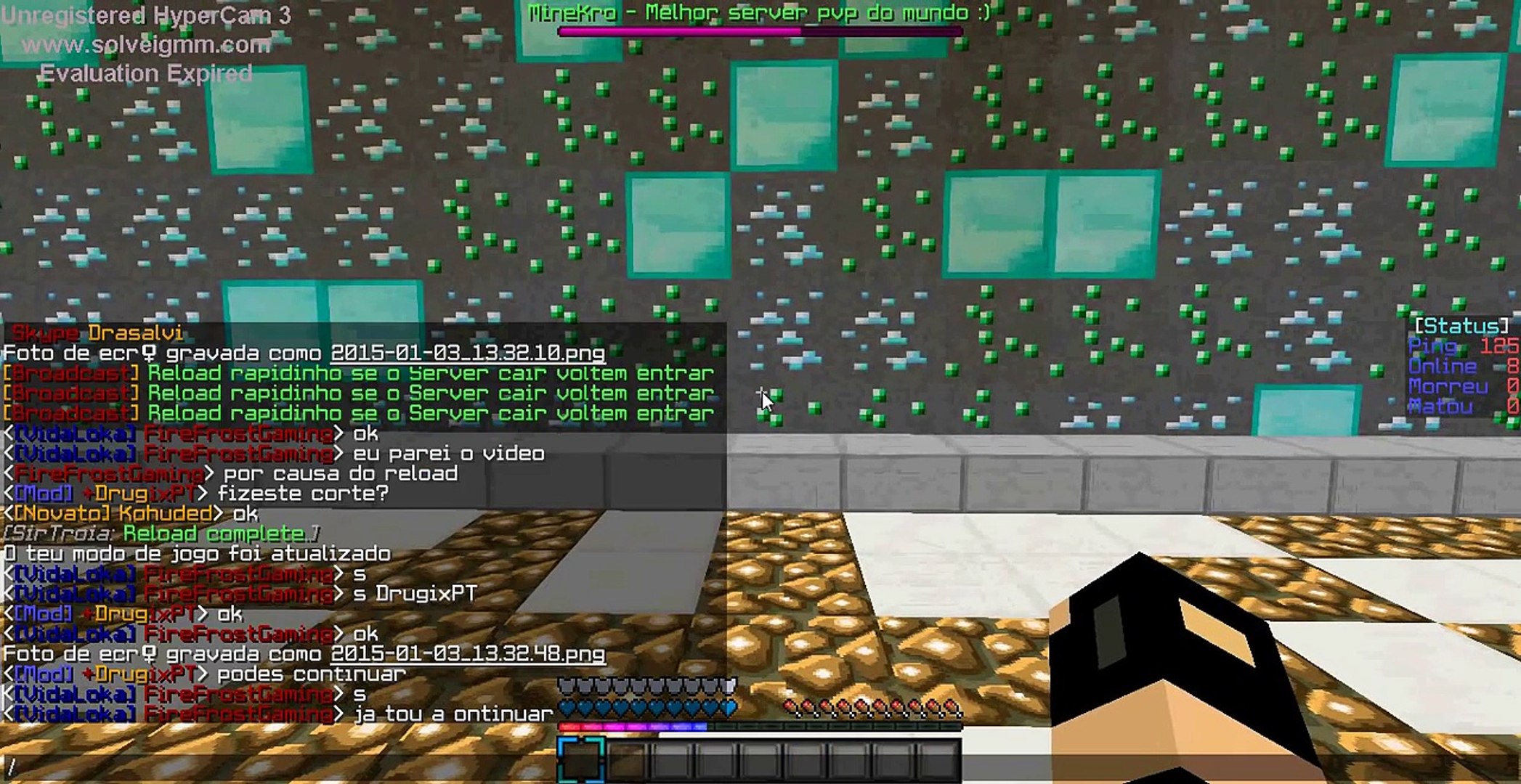 Servidor Minecraft 1 7 2 Fullpvp Minas Rankup Video Dailymotion