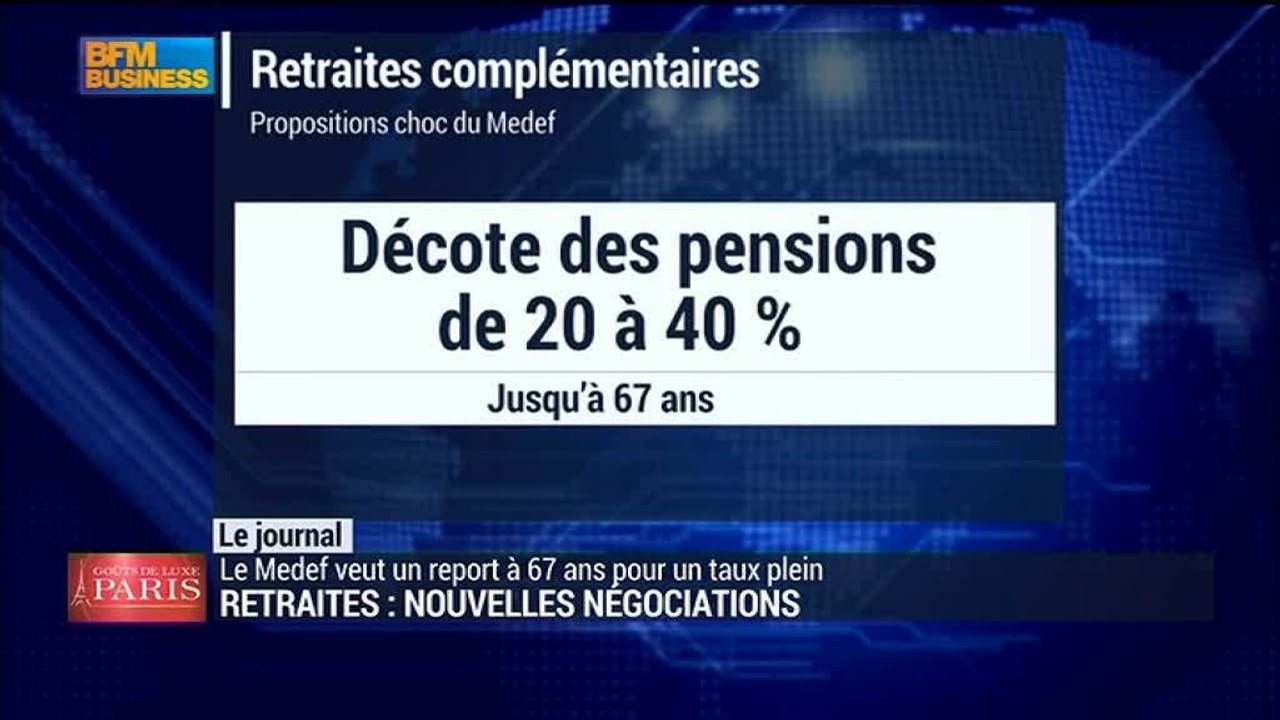 Retraites complémentaires: les mesures chocs du patronat