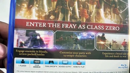 Final Fantasy Type-0 HD (PS4) EARLY Unboxing! (Day One Edition)