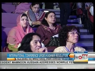 Media coverage (by PTV World on Thursday) of 2 Day International Conference 'Kashmir- Challenges & Prospects'