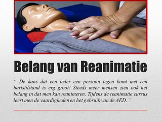 Belang van Reanimatie